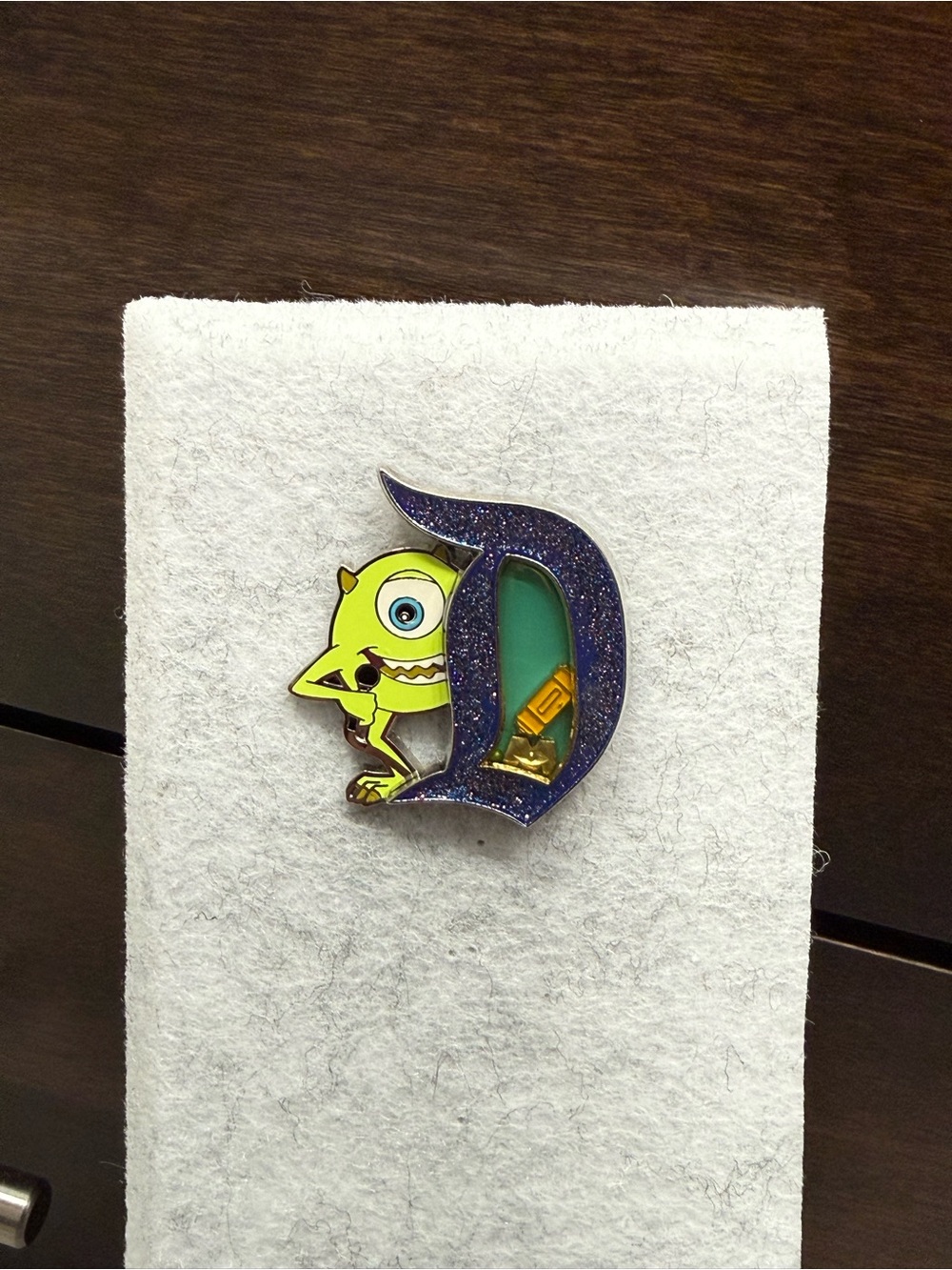 Monsters inc Mike Wazowski D pin
